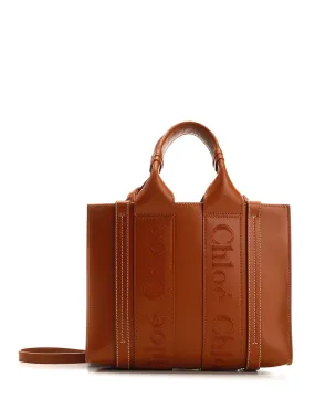   Chloe'  Borsa tote Woody piccola  