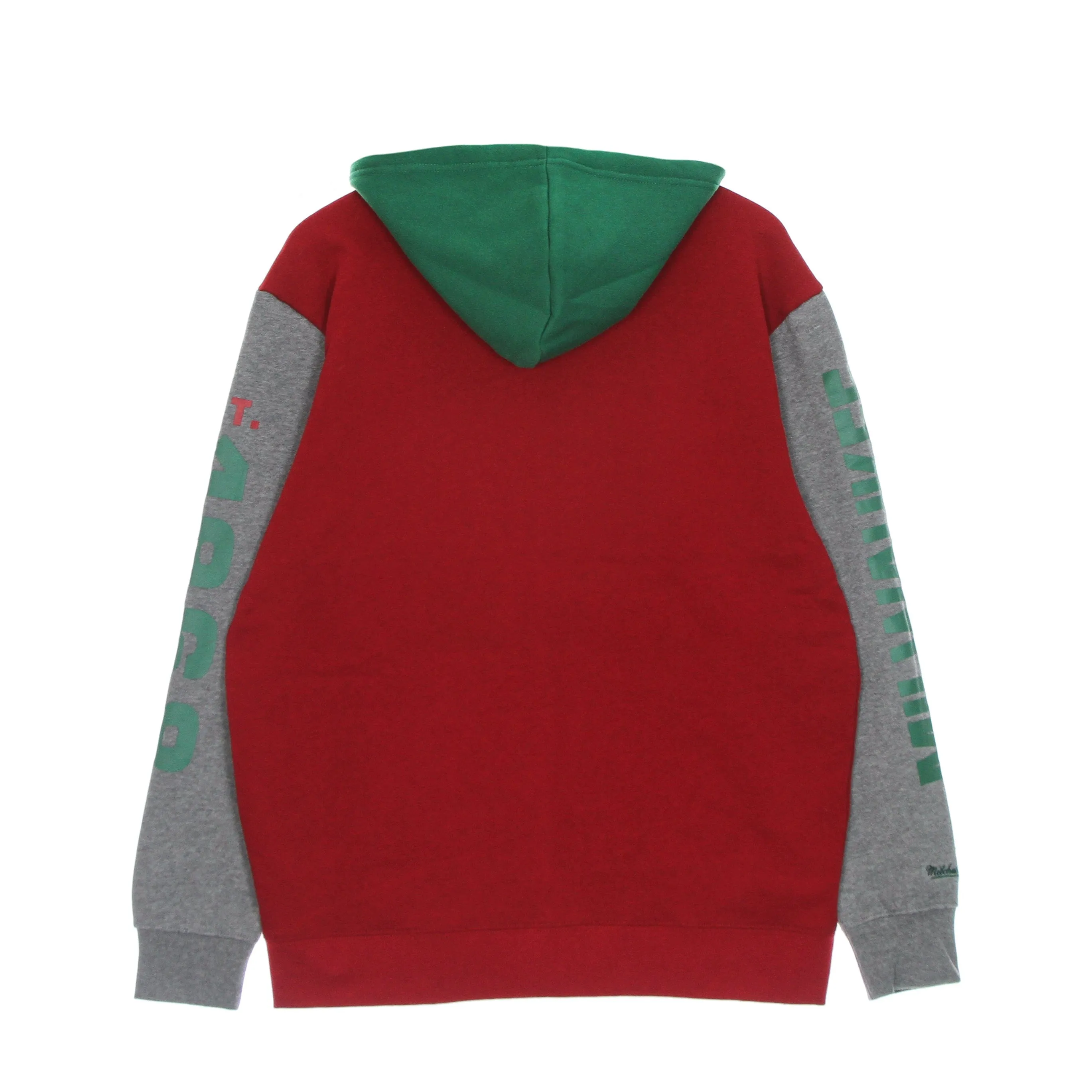 Felpa Cappuccio Zip Uomo Nba Full Zip Fleece Hardwood Classics Milbuc Scarlet