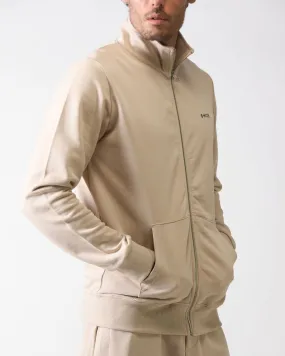 Felpa con cappuccio di colore sand