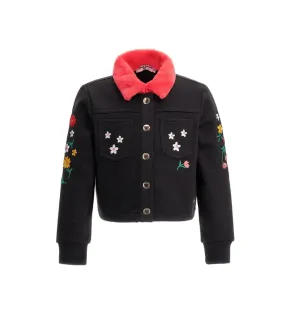 --Giacca con collo pelliccia-