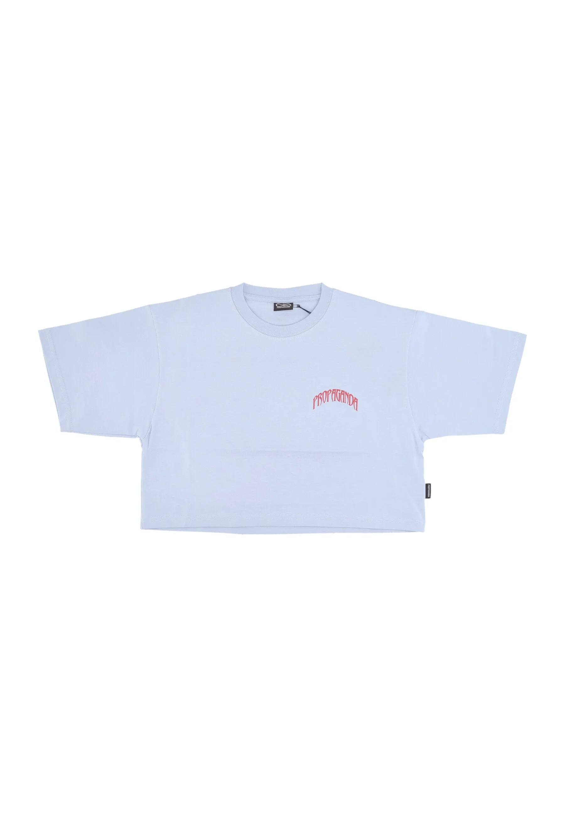 Maglietta Corta Donna W Triangle Bengala Crop Top Tee Sky