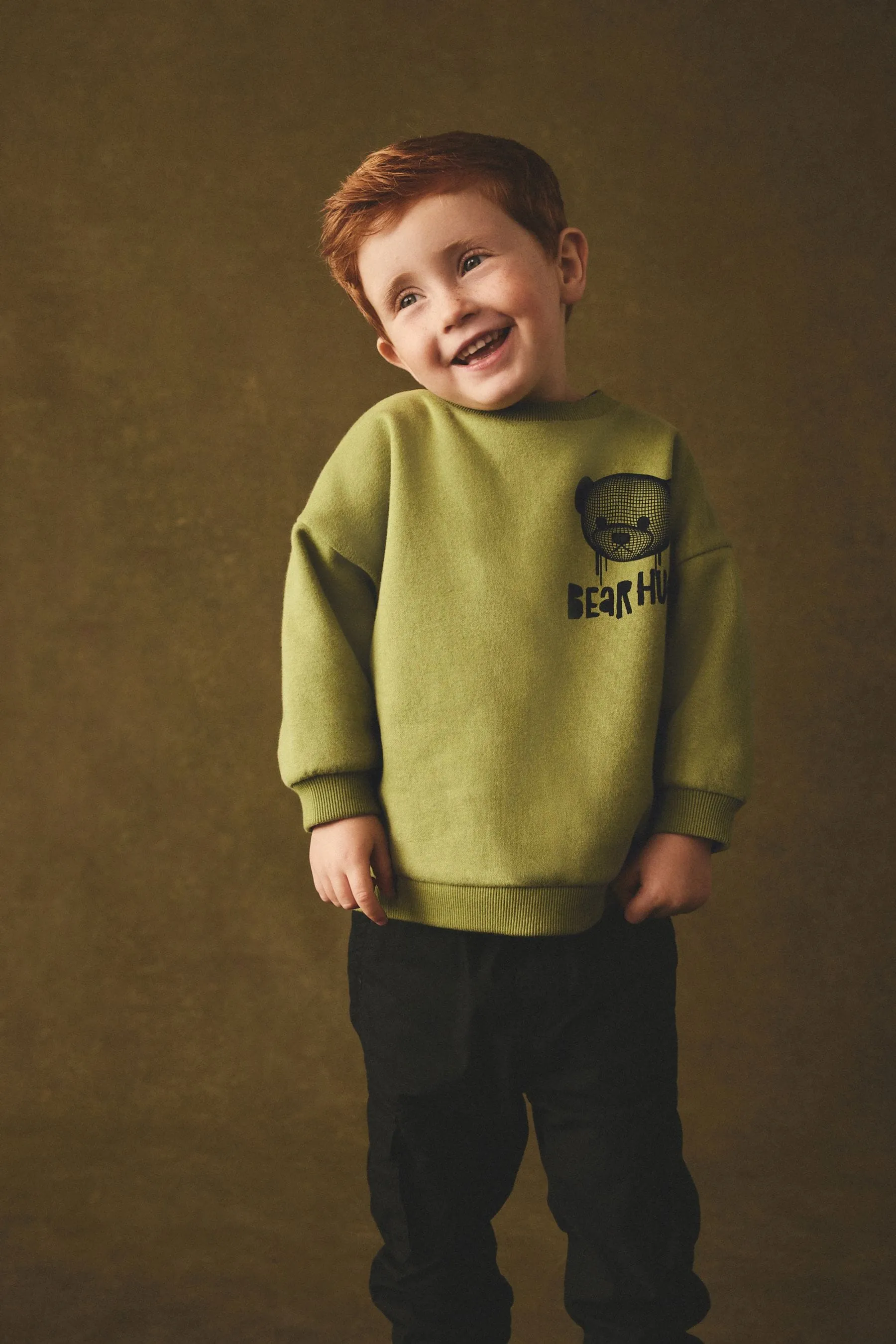Placement Backprint Crew Neck Sweatshirt (3mths-7yrs)    