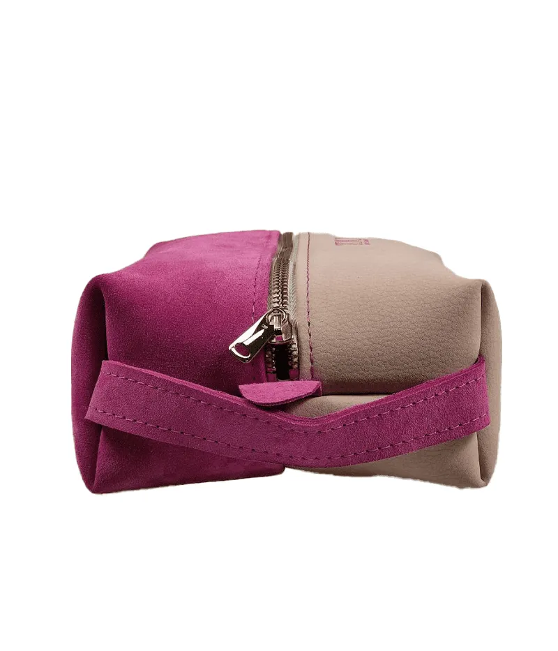 Pochette beauty - Rosa e Panna